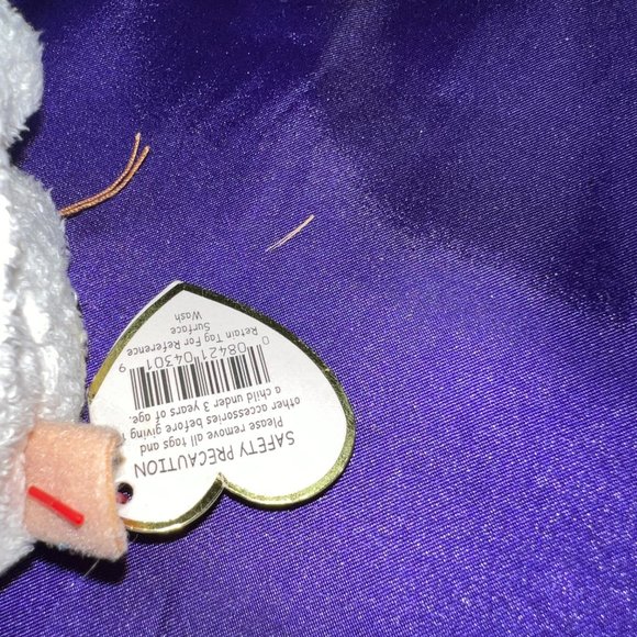 ๐ TY Cheezer the Mouse 2000 Beanie Baby & Freckles the Leopard 1996 with Error - Picture 6 of 13